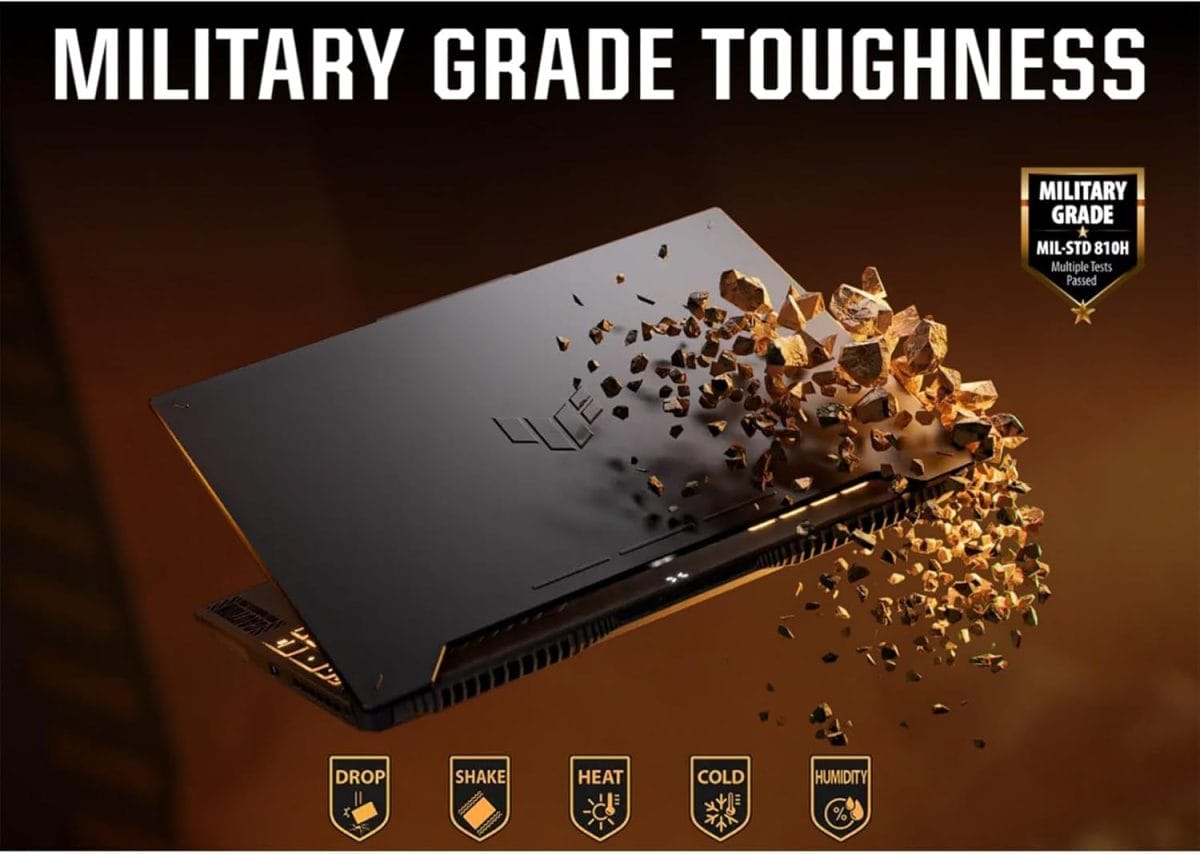 ASUS TUF Gaming Laptop RTX 4070 MUX 140W - i7-13620H - 15.6 FHD IPS Display 100% sRGB - RGB Backlit Keyboard - 64GB RAM - 4TB PCIe SSD - G-SYNC - Webcam - Mouse Pad - 2024 - Image 8