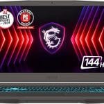 MSI Thin 15 15.6” 144Hz FHD Gaming Laptop: Intel Core i5-13420H, NVIDIA Geforce RTX 2050, 16GB DDR5, 512GB NVMe SSD, Cooler Boost 5, Win 11: Black B13UCX-2040US