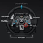 Logitech G29 Driving Force Racing Wheel and Floor Pedals, Real Force Feedback (UAE VERSION) - Image 3