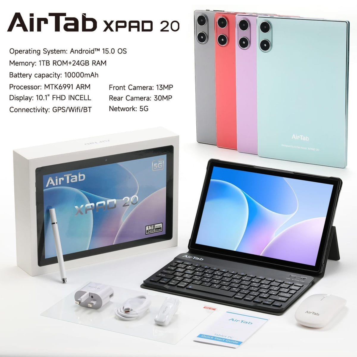 AirTab XPad 20 5G (24GB RAM, 1TB Storage, 10.1” FHD) - Image 2