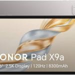 HONOR Pad X9a Wi-Fi Tablet 11.5" 120Hz Display, 8GB RAM 128GB Storage Grey (2025 Model)