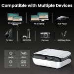 HAPPRUN 1080P Bluetooth Projector – Portable Mini Movie Projector with Speaker, 200” Display Support - Image 9
