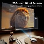 HAPPRUN 1080P Bluetooth Projector – Portable Mini Movie Projector with Speaker, 200” Display Support - Image 7
