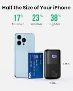 INIU Power Bank, Smallest 22.5W 10000mAh Portable Charger, USB C in&out Fast Charging 3 Ports - Image 3