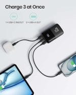 INIU Power Bank, Smallest 22.5W 10000mAh Portable Charger, USB C in&out Fast Charging 3 Ports - Image 5