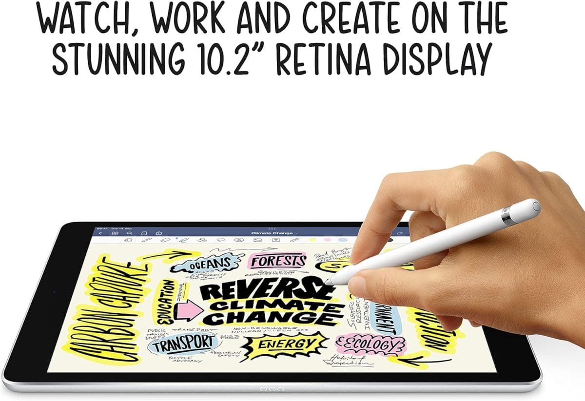 2021 Apple iPad (10.2-inch iPad, Wi-Fi, 64GB) - Space Grey (9th Generation) (Renewed) - Image 4