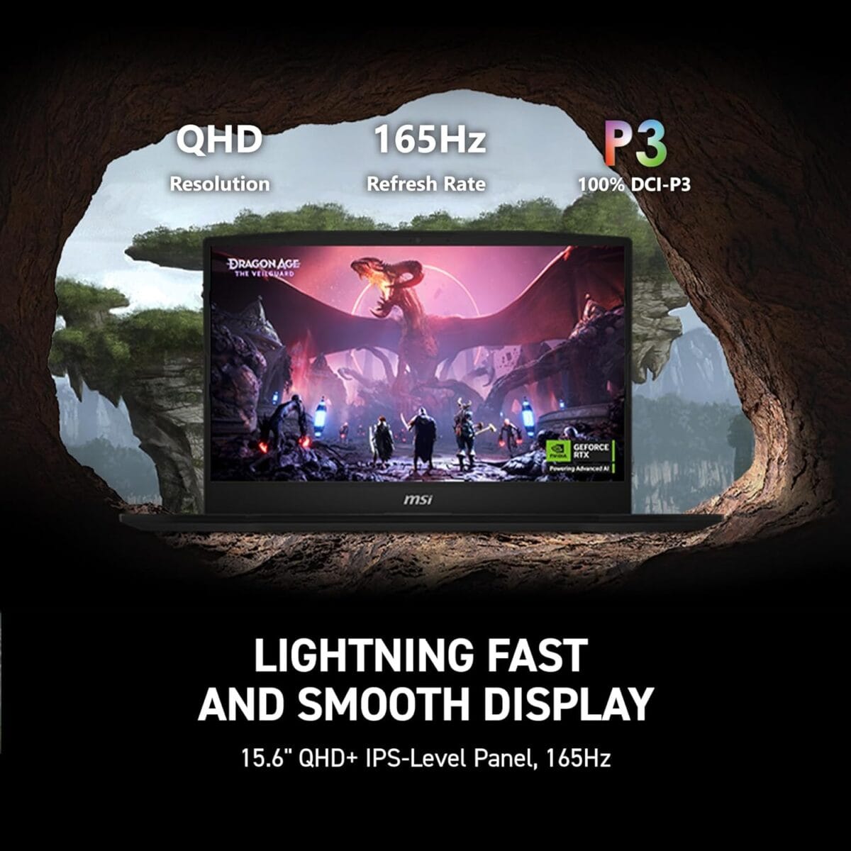 MSI Katana 15 HX 15.6-Inch 165 Hz QHD+ Gaming Laptop, Intel Core i9-14900HX, NVIDIA Geforce RTX 5070, 32GB DDR5, NVMe 1 TB SSD - Image 3