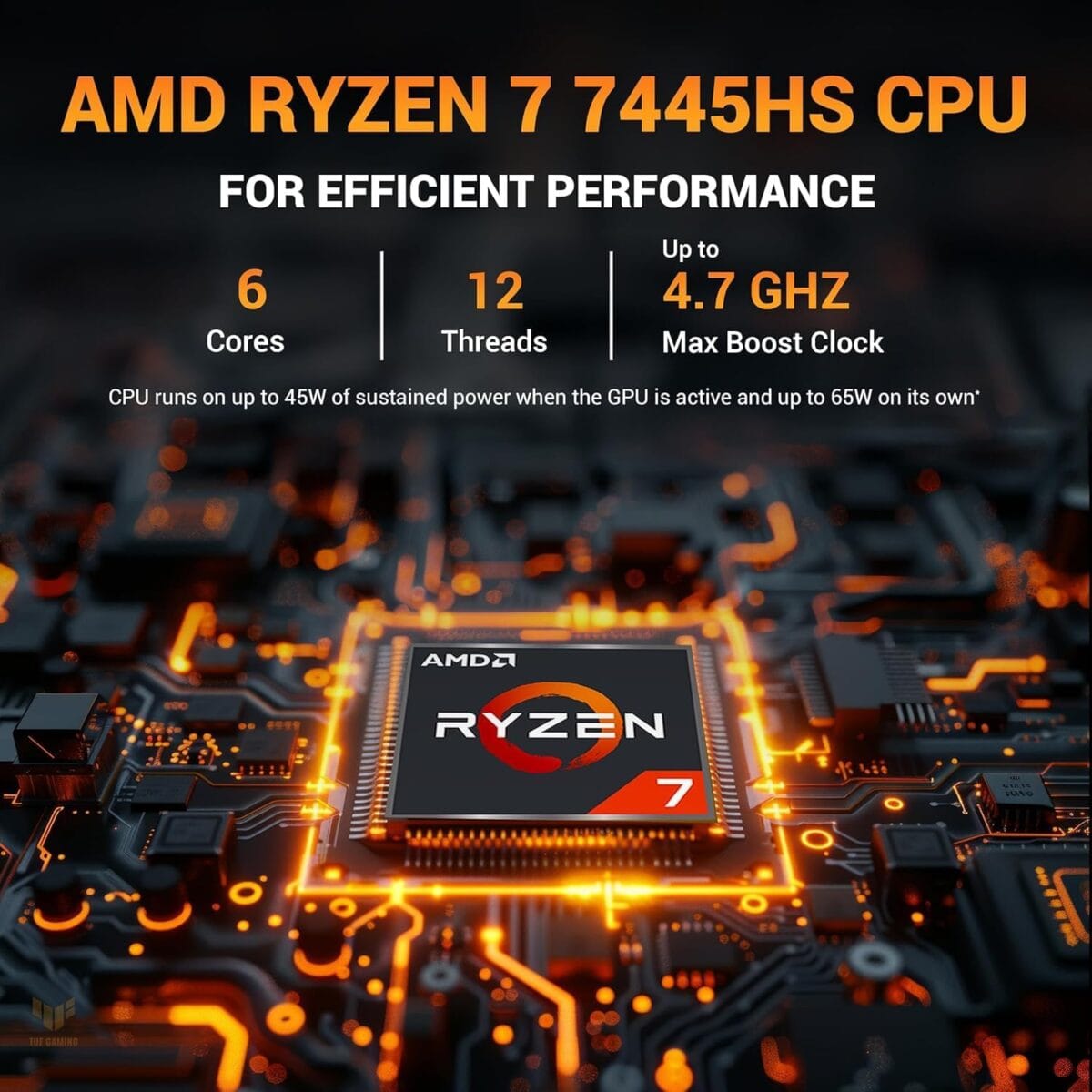 ASUS TUF A16 (2025) AMD Ryzen 7 7445HS Gaming Laptop 16GB RAM-1TB SSD | FHD+ 144Hz | Nvidia RTX 4050-6GB |Mecha Gray - Image 2