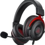 EKSA Gaming Headset, Wired PS4 Headset with Noise Canceling Mic, Over-Ear Gaming Headphones Compatible with Xbox One Controller, for PS4, PS5, PC, Laptop (E900-Red)  - Color : Red