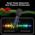 Kdewere 2 Pack Wireless Lavalier Microphone for iPhone iPad, Lapel Mics Plug-Play 2.4G Ultra-Low Delay Built-in Noise Reduction Chip - Image 2