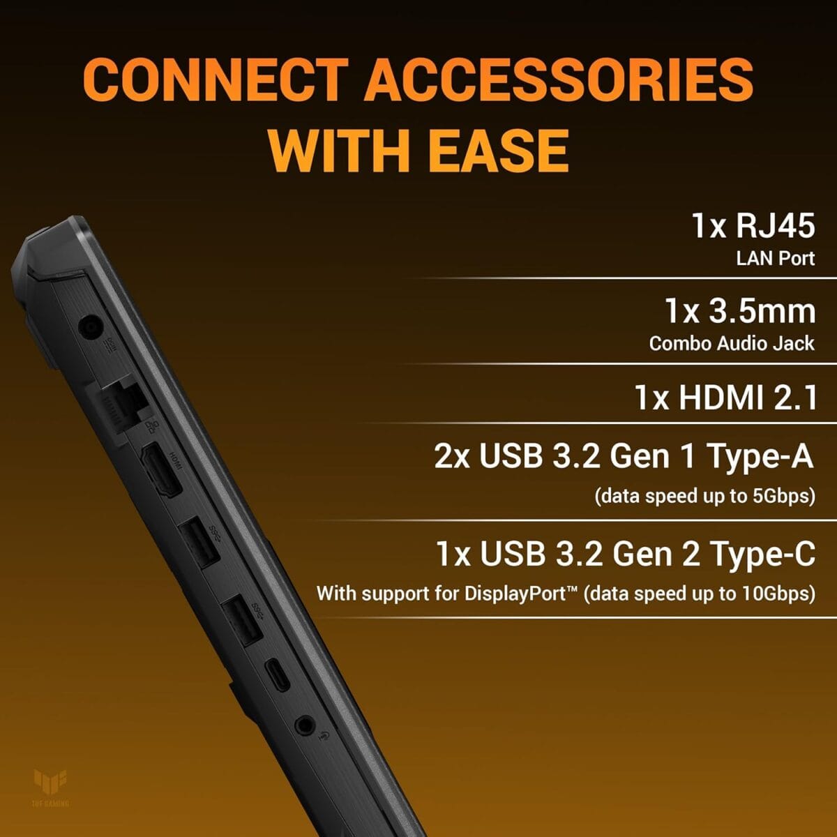 ASUS TUF A16 (2025) AMD Ryzen 7 7445HS Gaming Laptop 16GB RAM-1TB SSD | FHD+ 144Hz | Nvidia RTX 4050-6GB |Mecha Gray - Image 6