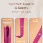 Clara Oil-Coated Protective Auto-Curler – Anti-Burn, Tangle-Free, Auto Shut-Off - Image 4
