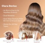 Clara Oil-Coated Protective Auto-Curler – Anti-Burn, Tangle-Free, Auto Shut-Off - Image 8