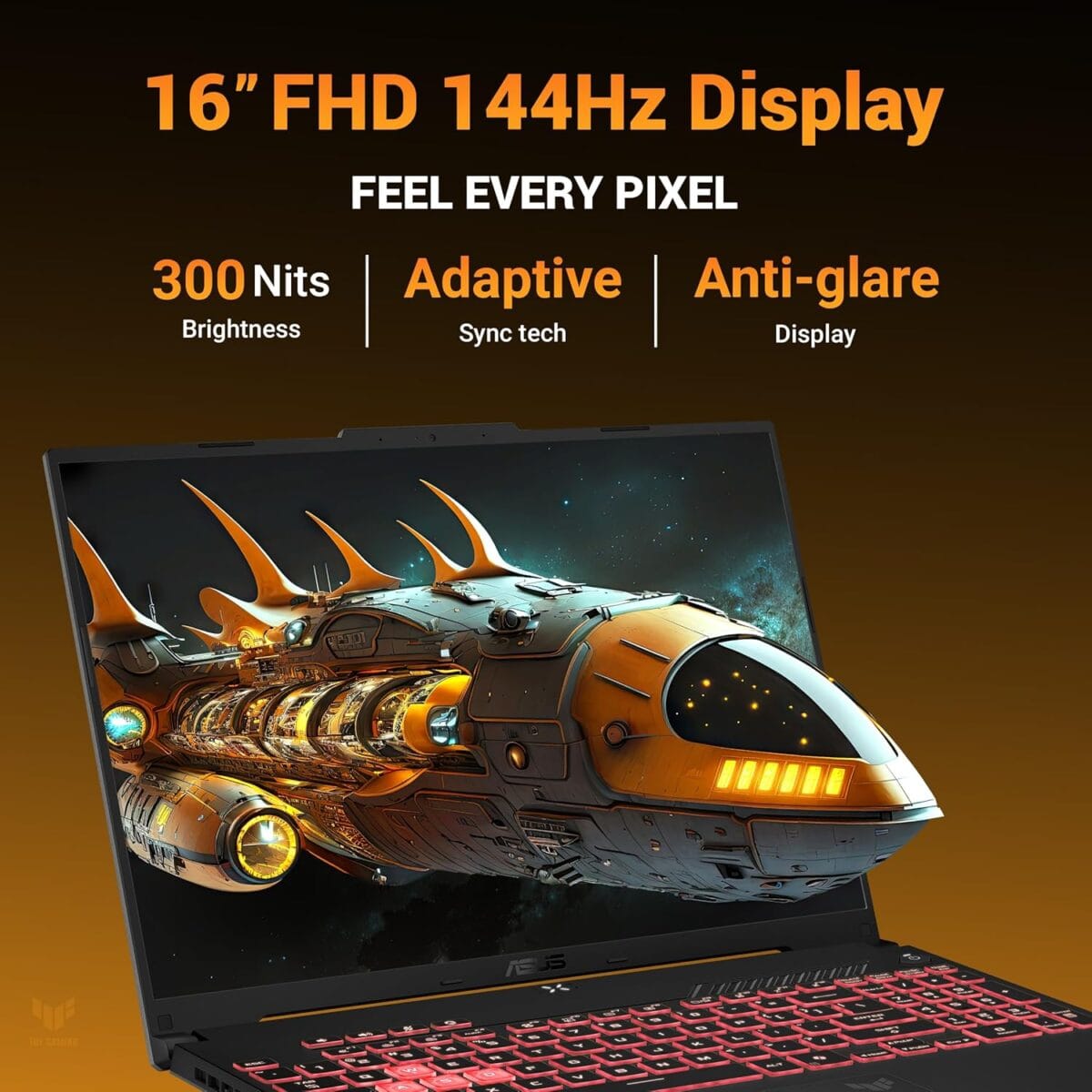 ASUS TUF A16 (2025) AMD Ryzen 7 7445HS Gaming Laptop 16GB RAM-1TB SSD | FHD+ 144Hz | Nvidia RTX 4050-6GB |Mecha Gray - Image 3