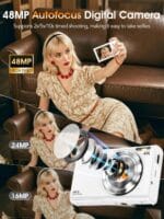 Digital Camera,Autofocus 4K Vlogging Camera for Photography with 32GB Card,48MP Portable - Image 2