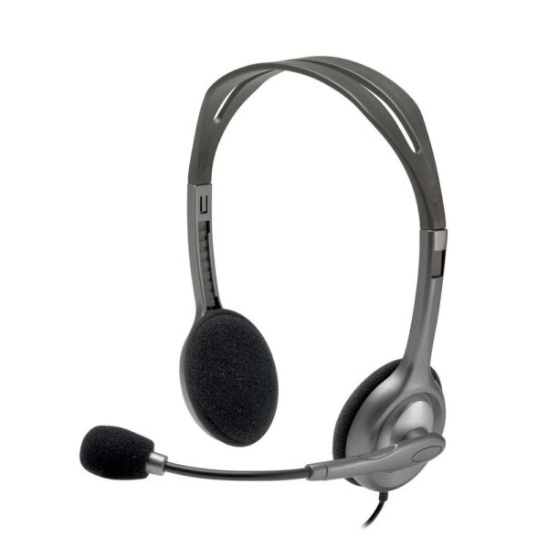 Logitech H111 3.5mm Analogue Stereo Headset with Boom Microphone - Black