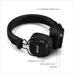 Marshall Major IV Bluetooth Headphones - Foldable Wireless Headphones Bluetooth With 80 Hours of Playtime - Image 9