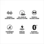Marshall Major IV Bluetooth Headphones - Foldable Wireless Headphones Bluetooth With 80 Hours of Playtime - Image 3