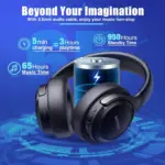 BERIBES Active Noise Cancelling Headphones - Image 2