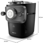 Philips Pasta Maker Series 7000 - ProExtrude Technology, Auto-Weighing, Fully Automatic, 8 Shaping Discs, Black (HR2665/93) - Image 7