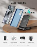 INIU Wireless Charger Stand, 15W Fast Wireless Charging Station with Sleep-Friendly - Image 8