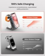 3 in 1 Wireless Charging Station, Foldable Magnetic Charger Stand for Multiple Devices, - Image 4