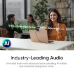 Insta360 Link 2 Black- PTZ 4K Webcam for PC/Mac, 1/2" Sensor, AI Tracking, HDR, AI Noise-Canceling Mic, Gesture Control for Streaming, - Image 3
