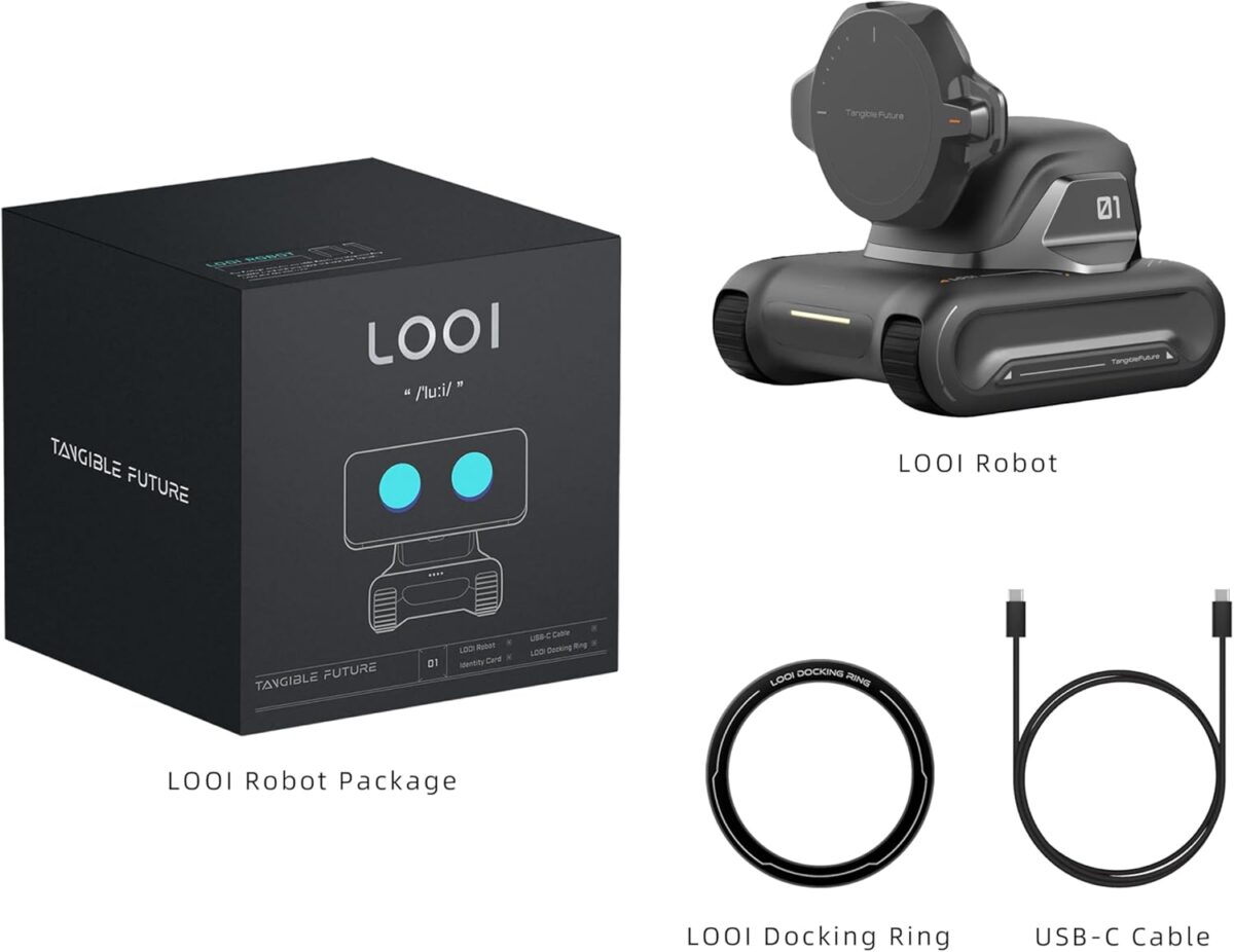 TangibleFuture LOOI Robot-Space Black AI Desktop Companion with ChatGPT Voice Interaction, Memory, Personality - Image 7