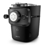 Philips Pasta Maker Series 7000 - ProExtrude Technology, Auto-Weighing, Fully Automatic, 8 Shaping Discs, Black (HR2665/93)