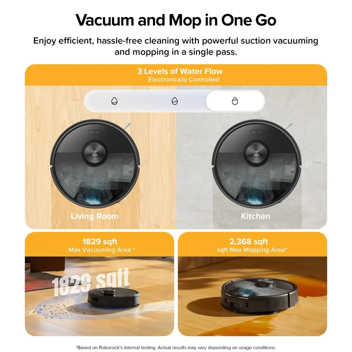 roborock Q7 TF+(Upgraded from Q5 Pro+) Robot Vacuum and Mop, 7 Weeks Self-Emptying, 10000Pa Suction, Dual Anti-Tangle System, - Image 5
