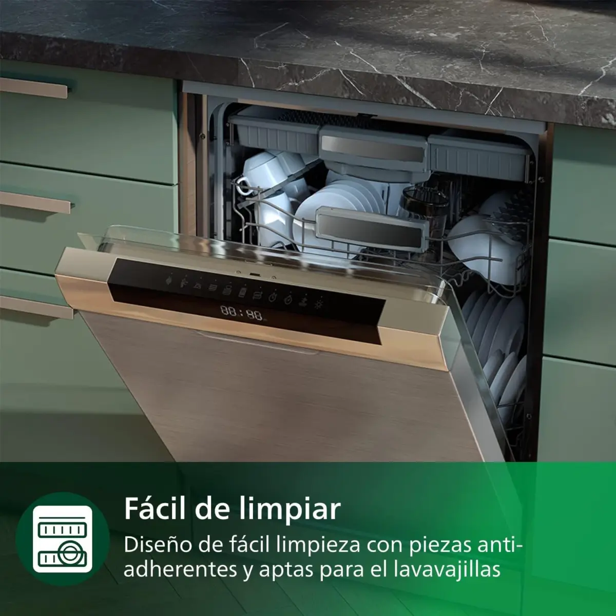 Philips Pasta Maker Series 7000 - ProExtrude Technology, Auto-Weighing, Fully Automatic, 8 Shaping Discs, Black (HR2665/93) - Image 4
