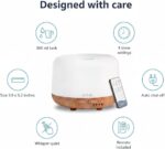 AZULON Aromatherapy Diffuser 300ml Essential Oil & Cool Mist Humidifier with Remote Control, 7 LED Colours, Timer & Auto Shut-Off - Image 7