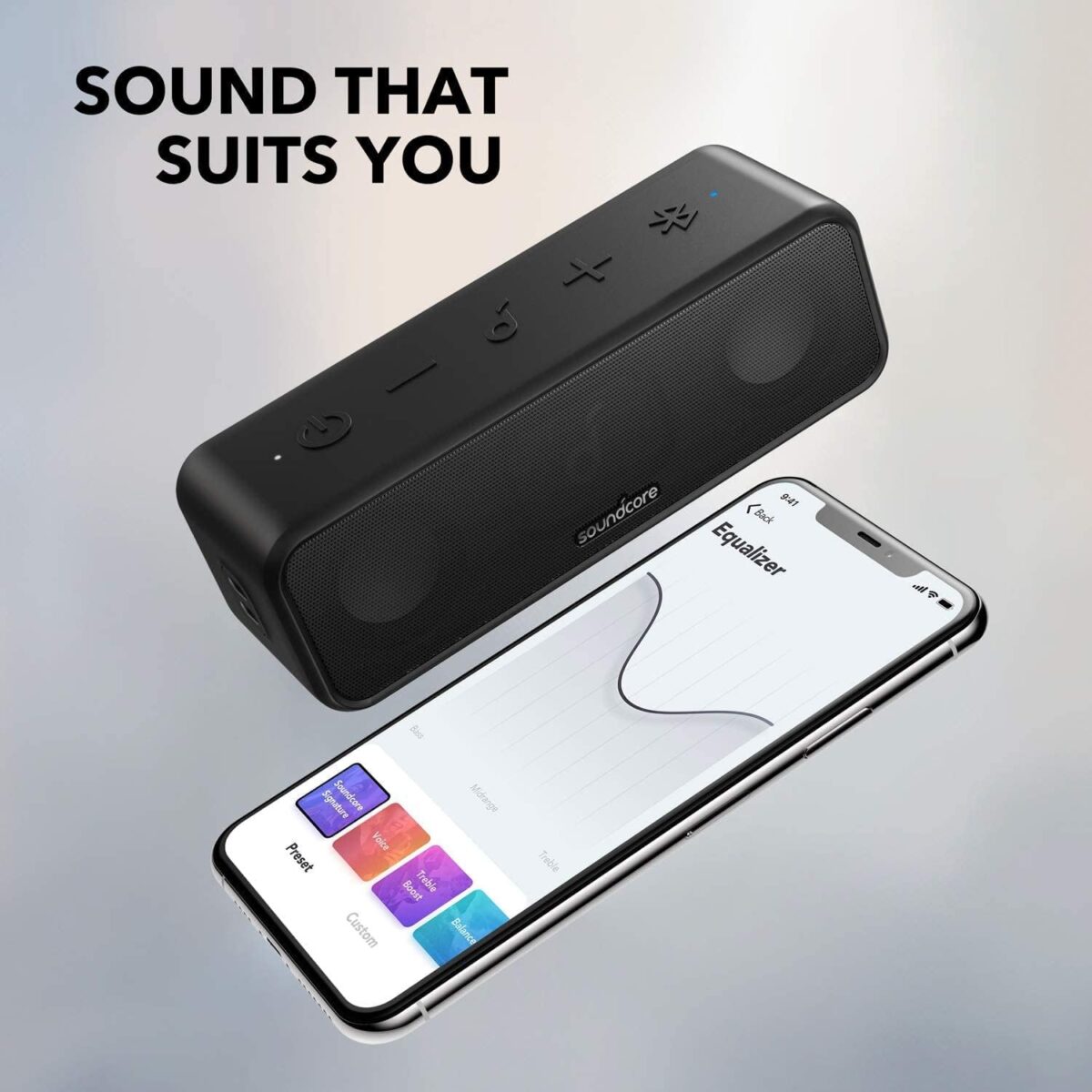 Soundcore 3 by Anker Soundcore, Bluetooth Speaker with Stereo Sound, Pure Titanium Diaphragm Drivers, PartyCast Technology, BassUp, 24H Playtime, IPX7 Waterproof, App, Custom EQ, - Image 8