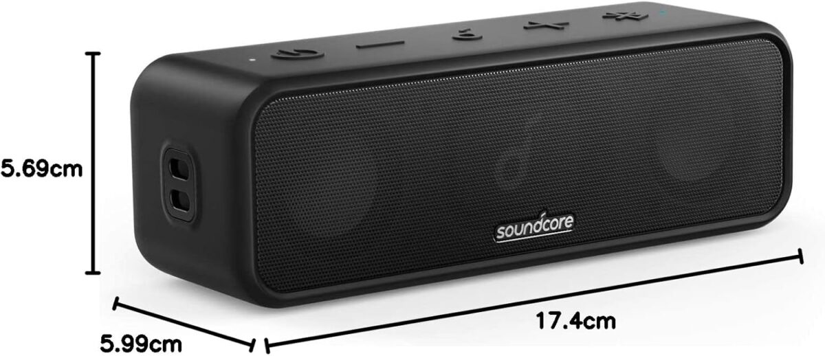 Soundcore 3 by Anker Soundcore, Bluetooth Speaker with Stereo Sound, Pure Titanium Diaphragm Drivers, PartyCast Technology, BassUp, 24H Playtime, IPX7 Waterproof, App, Custom EQ, - Image 9