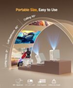 Smart Projector with 4K 8K Support, Portable Projectors 600 ANSI | with Wifi6 and Bluetooth5.4 - Image 5