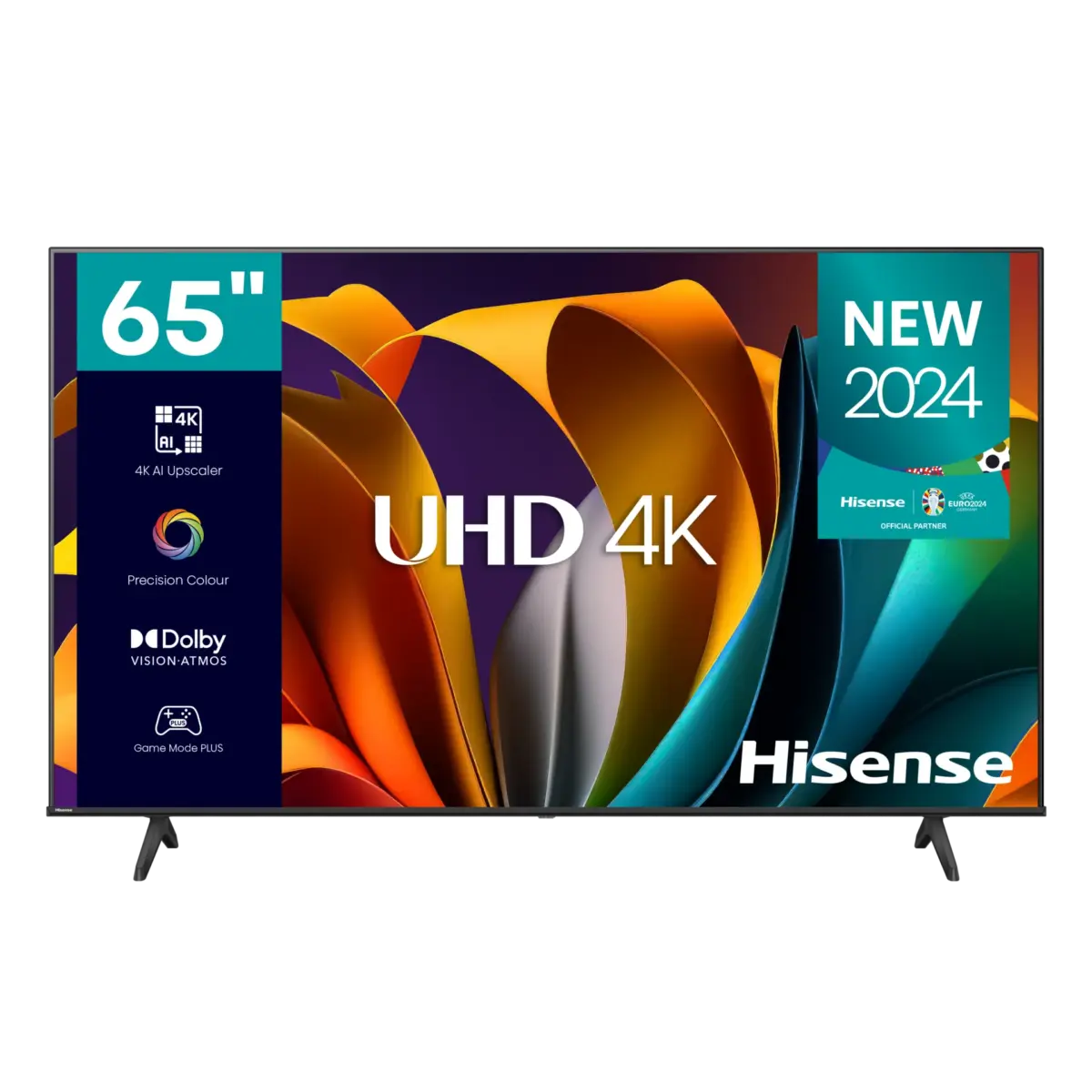 65_a6n_front_ecommerce_e6ab Hisense 65" 4K UHD Smart TV (65A6Q) – Dolby Vision, Quantum Dot Colour & VIDAA Smart TV - Image 1