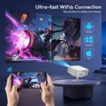 Salange 4K+ Smart Projector,Android 14.0 Built-in Apps,Native 1080P | 2026  Color : Black - Image 5