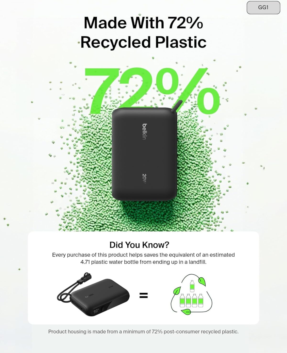 Belkin BoostCharge 10000mAh Power Bank  - Color : Black - Image 9