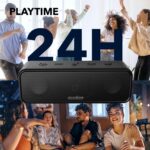Soundcore 3 by Anker Soundcore, Bluetooth Speaker with Stereo Sound, Pure Titanium Diaphragm Drivers, PartyCast Technology, BassUp, 24H Playtime, IPX7 Waterproof, App, Custom EQ, - Image 3