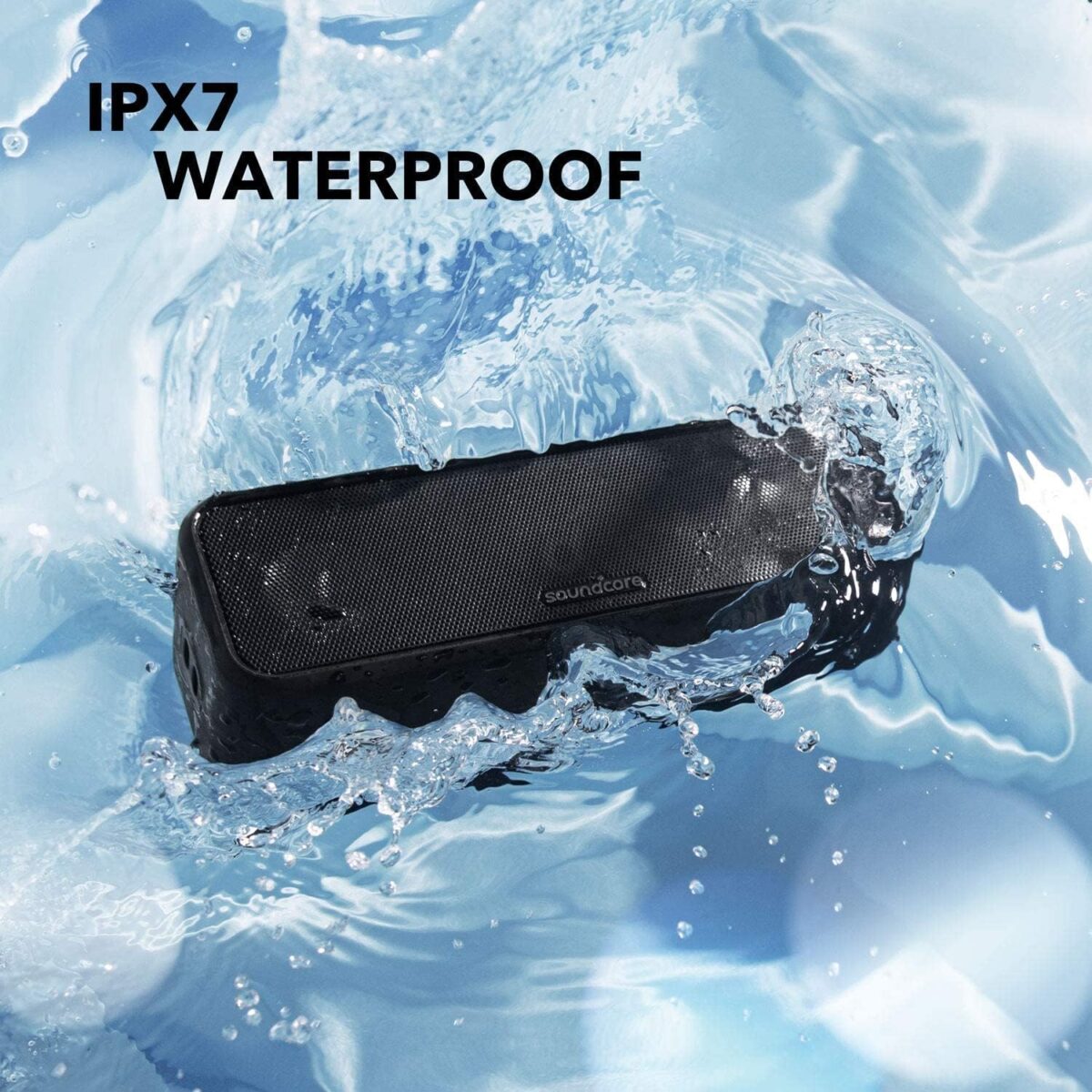 Soundcore 3 by Anker Soundcore, Bluetooth Speaker with Stereo Sound, Pure Titanium Diaphragm Drivers, PartyCast Technology, BassUp, 24H Playtime, IPX7 Waterproof, App, Custom EQ, - Image 5