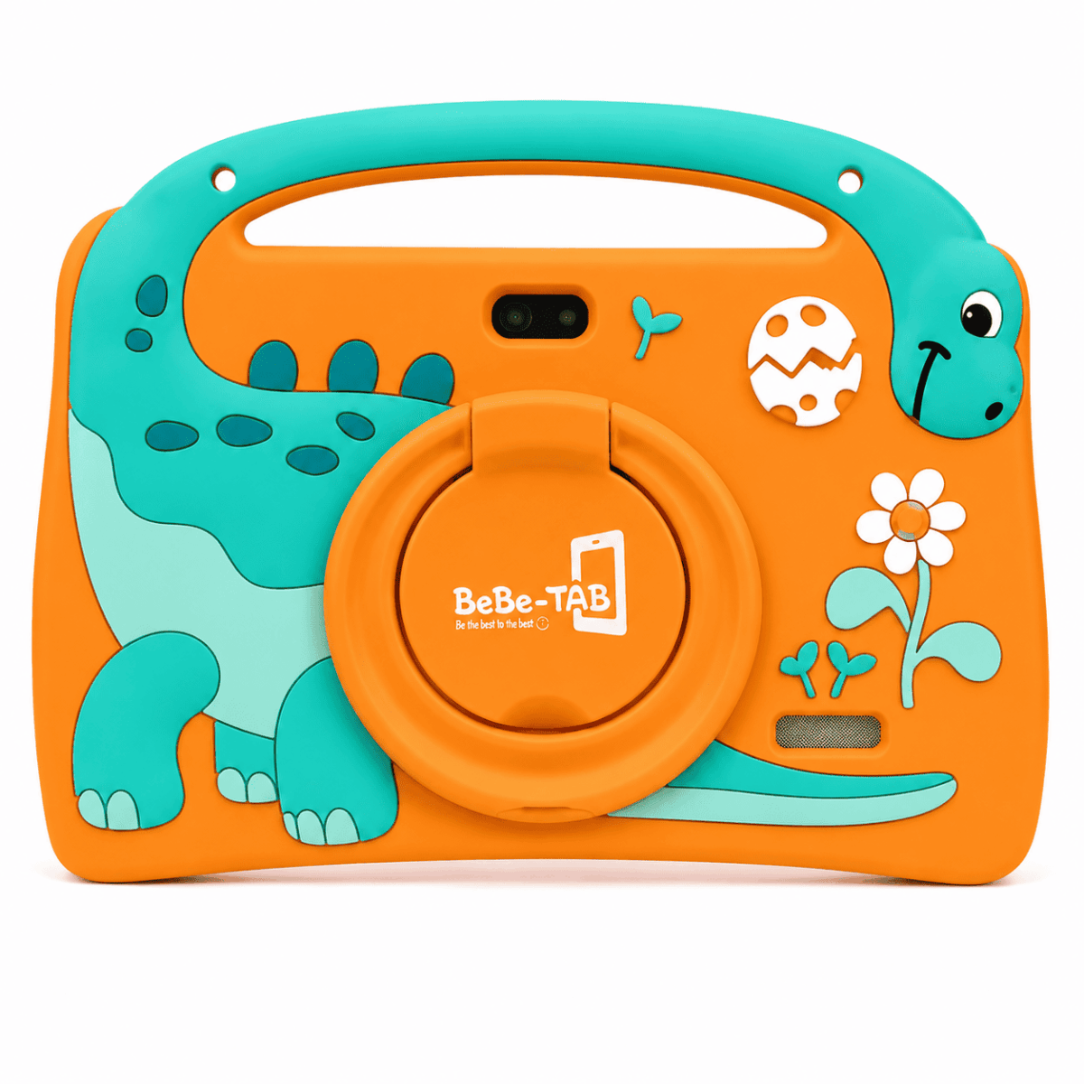 BeBe-TAB RINO 7" Kids Android Tablet – Android 14, 6GB RAM, 256GB Storage, Wi-Fi, Quad-Core, Dual Camera, Protective Dinosaur Case - Image 2