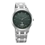 Titan Men's Analog Watch - Textured Silver Dial with Date Function - Silver