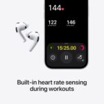 Original Apple AIR PODS PRO 3 Wireless headphones with charging case. includes 5 ear tip sizes - Image 3
