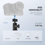 Neewer Mini Desktop Selfie Stick Tripod Compatible with iPhone GoPro Insta360 DJI with 360° - Image 4