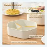 Cordless Electric Lunch Box, Fast Heating Food Warmer with 3-Compartment Leak-Proof Tray, Ideal for Office - Image 8