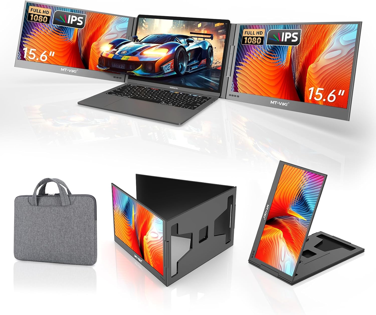 71L0ZLJq28L._AC_SL1500_.jpg MT-VIKI 15.6 inch Laptop Screen Extender, Potable Screen - Size : 15.6" Monitor - Image 1