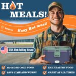 Electric Heated Lunch Box, 1.8L 304 Stainless Steel Reheating Food Warmer, Portable Electric Lunch Box - Image 2