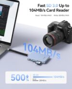 ORICO Magnetic M.2 NVMe SSD Enclosure USB3.2 Gen2 10Gbps PD 100W TF/SD Card Reader MagSafe Dock for iPhone 15 Series going up - Image 8