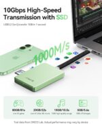 ORICO Magnetic M.2 NVMe SSD Enclosure USB3.2 Gen2 10Gbps PD 100W TF/SD Card Reader MagSafe Dock for iPhone 15 Series going up - Image 3