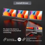 MT-VIKI 15.6 inch Laptop Screen Extender, Potable Screen - Size : 15.6" Monitor - Image 3